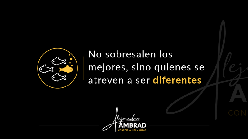 imagen portada No sobresalen los mejores, sino quienes se atreven a ser diferentes.
