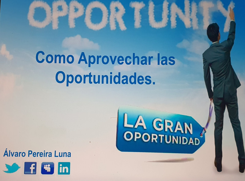 Foto portada Conferencia y taller Como aprovechar las oportunidades