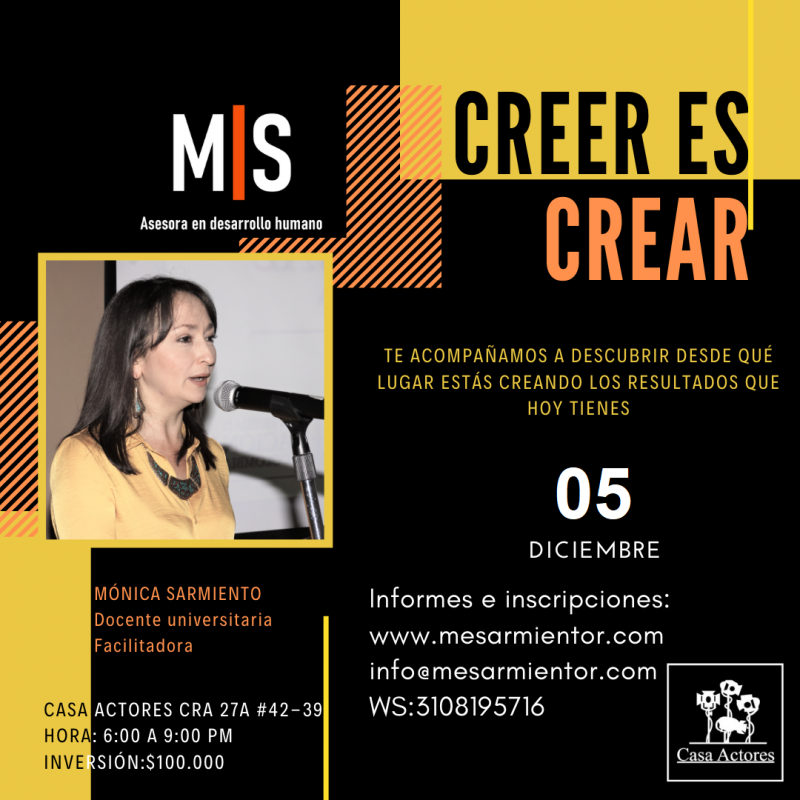 imagen portada Taller: CREER ES CREAR