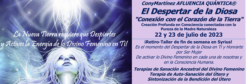 imagen portada RETIRO ESPIRITUAL "EL DESPERTAR DE LA DIOSA" Conexión con el Corazón de la Tierra 22 y 23 de Julio de 2023