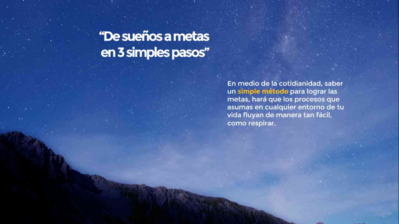 imagen portada De sueños a metas en 3 simples pasos