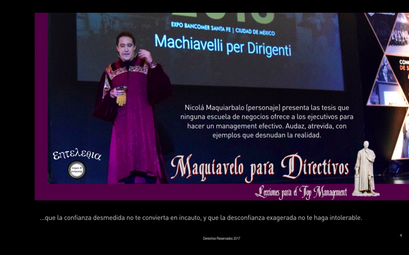 Foto portada Maquiavelo para Directivos   (presencial y a distancia)