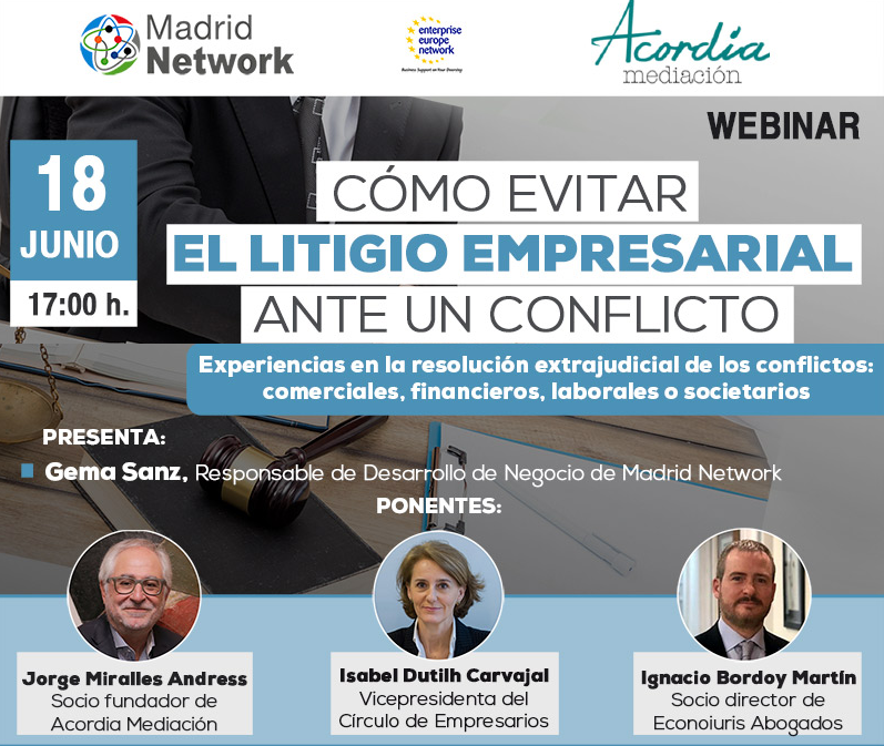 Foto portada COMO EVITAR LITIGIOS EMPRESARIAS ANTE UN CONFLICTO