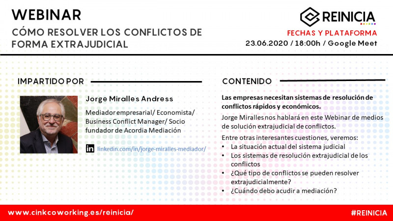 Foto portada RESOLUCIÓN EXTRAJUDICIAL DE CONFLICTOS EMPRESARIALES