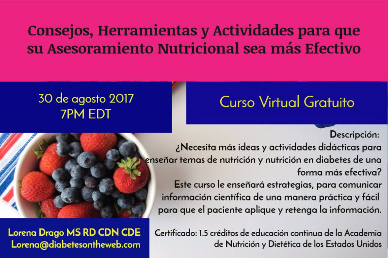 imagen portada Herramientas y Actividades para una Educación en Nutrición y Diabetes Exitosa