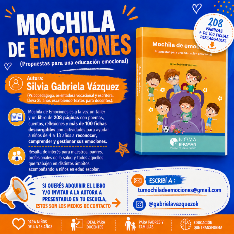 imagen portada Mochila de emociones: Escribir y emocionarnos